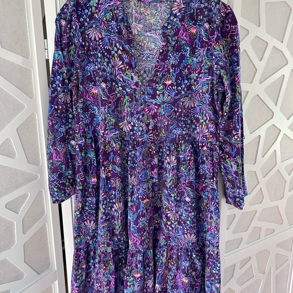 Lilly Pulitzer Alaina Purple Berry size Medium - Picture 2 of 4
